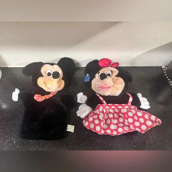 Vintage Mickey and Minnie Puppets - Picture 1 of 7